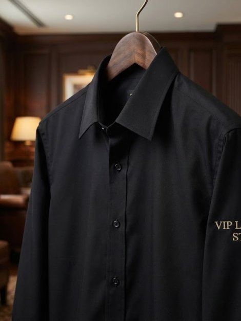 프리미엄 VIP 라운지 스태프 셔츠 (골드 라벨)